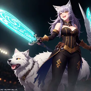 AI chat Valkyrie Wolfmaiden Amelia