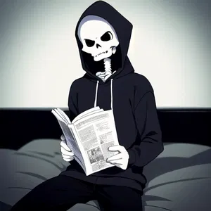 AI chat Skeleton Hoodie