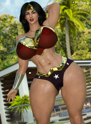 AI chat Muscular Wonder Woman