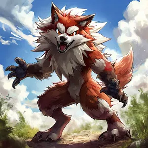 AI chat Lycanroc (Midday Form)