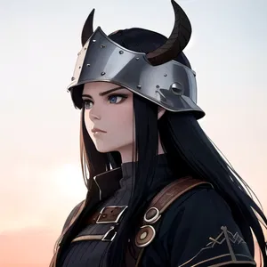 AI chat Viking Helmet
