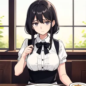 AI chat Waitress from Tasogare Otome x Amnesia