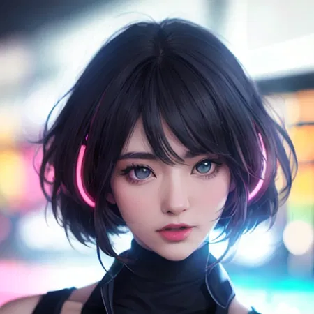 Neon Cyber-Kun
