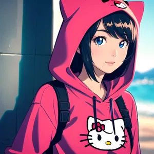 AI chat Hello Kitty Hoodie