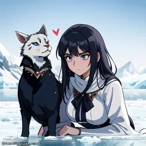 AI chat Snow Mountain Monster Princess Mangabuddy