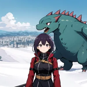AI chat Konomi Okonogi from Kaijuu 8-gou