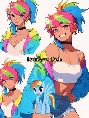 AI chat Rainbow Dash