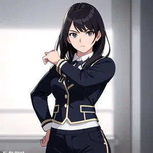 AI chat Girls Uniform Pants