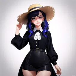 Straw Cowgirl Hat AI Character