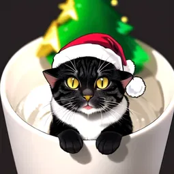 Christmas Cat Tree AI Character