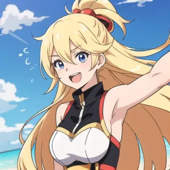 AI Character Blazing Blonde Belle