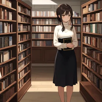 AI Character Lonely Librarian Laura