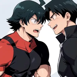Muscular MHA AI Character