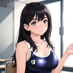 School Swimsuit AI Character