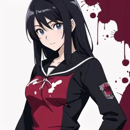 Anime Blood Splatter AI Character