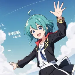 Anime Character with Parted Hair AI Character
