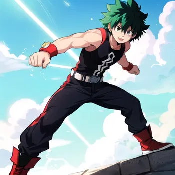 AI Character Deku Drawing