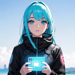 Blink Primary Blue AI Character