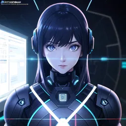 Cybernetics Guardian AI Character
