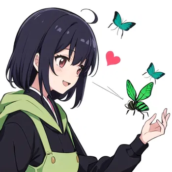 AI Character Bug-catching Girl, Akari