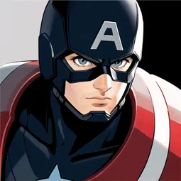 Lego Captain America AI Character