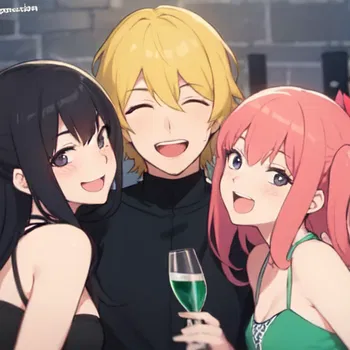 AI Character Drunk Threesome