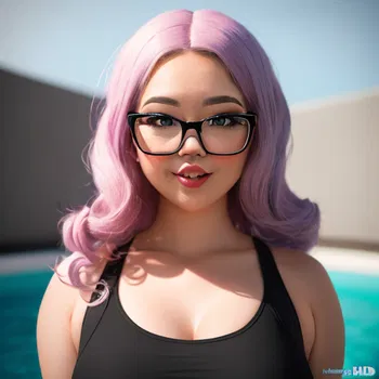 AI Character Embarrassing the Nerdy Bimbo. Hd