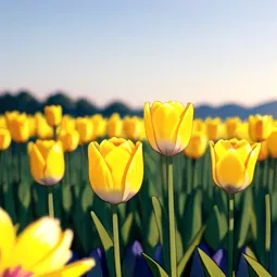 Yellow Tulips AI Character