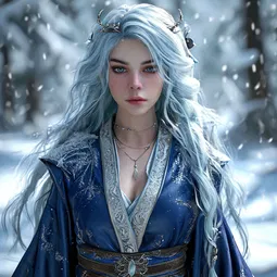 Eira Frostveil (The Crystal Dominion) AI Character