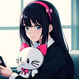 Big Hello Kitty Plush AI Character