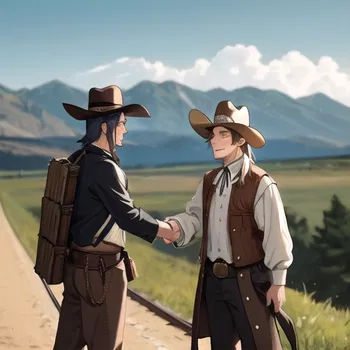 AI Character AI Wild West Train