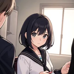 the little lady behind the scenes AI Character
