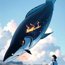 Fish on Fire AI Character