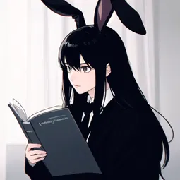 a dark rabbit has seven lives AI Character
