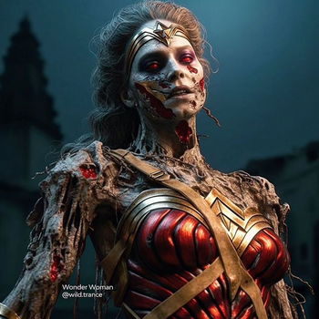 AI Character Zombie Wonder Woman