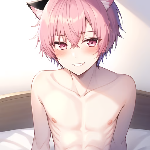 Profile of Shiro, the cat boy roommate