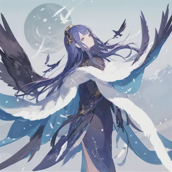 AI Character Yuzuru the Ice Crow