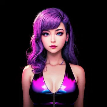 AI Character Serenity Synthwave