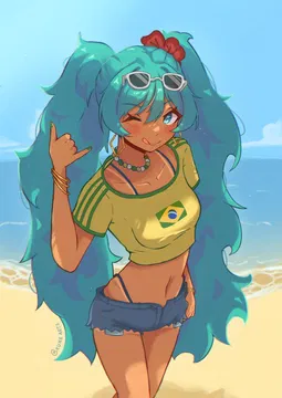 Seductive Brazilian Miku AI Character