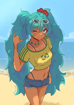 Seductive Brazilian Miku AI Character