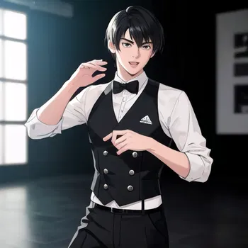 AI Character Calum Scott bailando en mi propio