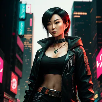 AI Character Michiko Cyberpunk