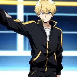 Anime Blonde Hair Guy AI Character