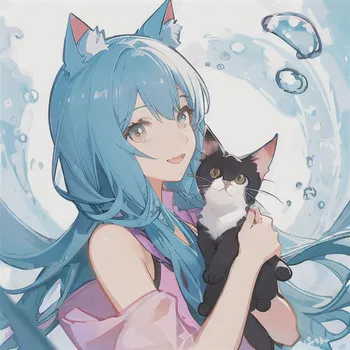 AI Character Miss Circle Cat