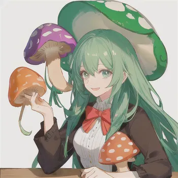 AI Character Mushroom Toppin Gal