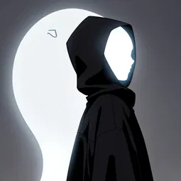lonely ghost hoodie AI Character