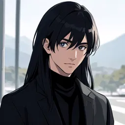 Black Faux Fur Coat AI Character