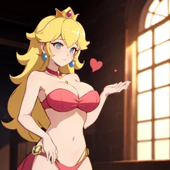 AI Character Princess Peach is Naked