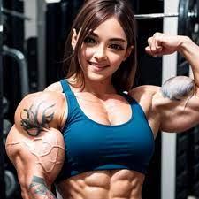 Profile of Muscle Girl Sarah