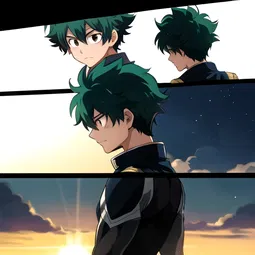 Deku and Ochako AI Character
